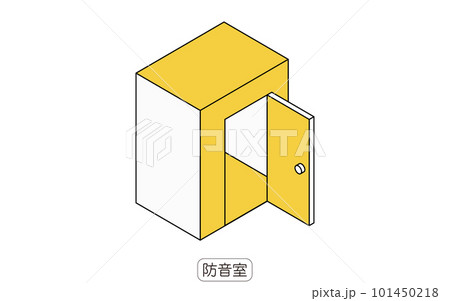 防音室 賃貸物件でもできる騒音対策のイラスト 防音室 賃貸物件でもできる騒音対策のイラスト 101450218