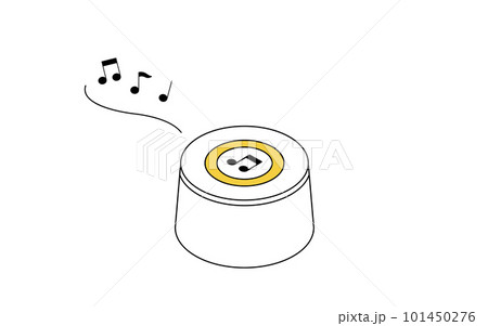 ホワイトノイズ 手軽に使える騒音対策グッズのイラスト ホワイトノイズ 手軽に使える騒音対策グッズのイラスト 101450276