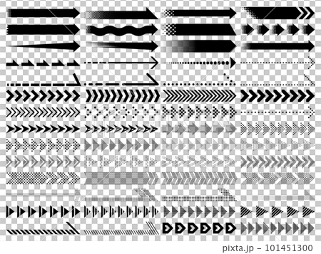 set of various arrows set of various arrows 101451300