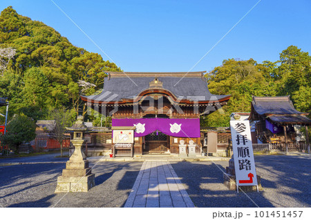 三尾神社(うさぎ神社)拝殿(滋賀県大津市) 三尾神社(うさぎ神社)拝殿(滋賀県大津市) 101451457