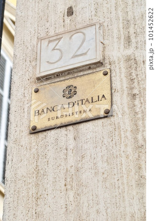 Palazzo Koch, a Renaissance Revival palace on Via Nazionale in Rome, Italy and the current head office of the nation's central bank, the Banca d'Italia Palazzo Koch, a Renaissance Revival palace on Via Nazionale in Rome, Italy and the current head office of the nation's central bank, the Banca d'Italia 101452622