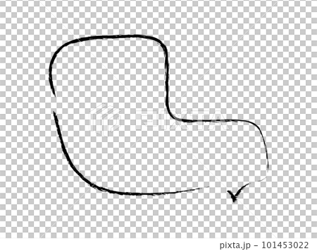 簡單手繪鬆散語音氣泡線描角 101453022