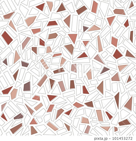Seamless modern vector pattern. Clay broken vessel mosaic, floor tiler in terrazzo. 101453272