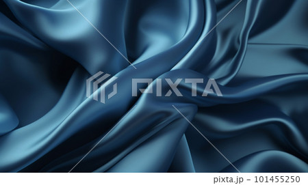 Smooth and Soft blue Satin Silk Background. Generative AI Smooth and Soft blue Satin Silk Background. Generative AI 101455250