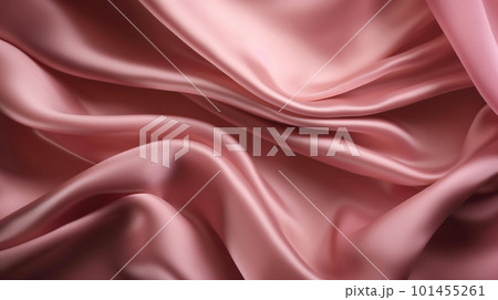 Smooth and Soft pink Satin Silk Background. Generative AI Smooth and Soft pink Satin Silk Background. Generative AI 101455261