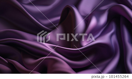 Smooth and Soft purple Satin Silk Background. Generative AI 101455264