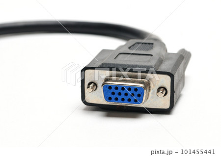 VGA female male, adapter, extension cable on a white background VGA female male, adapter, extension cable on a white background 101455441