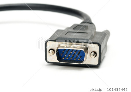 VGA female male, adapter, extension cable on a white background VGA female male, adapter, extension cable on a white background 101455442