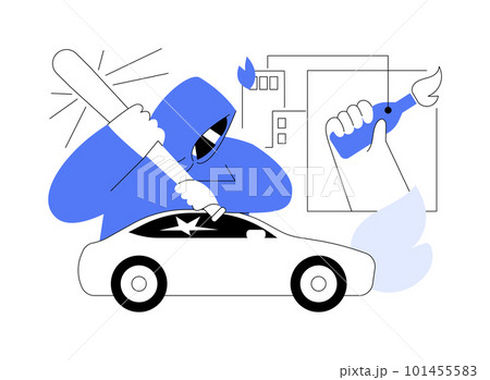 Mass riots abstract concept vector illustration. Mass riots abstract concept vector illustration. 101455583