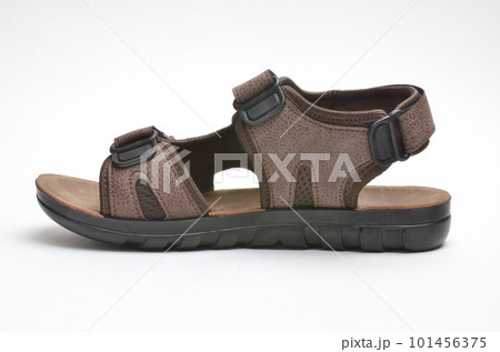 Children's sandals for boys on a white background 101456375