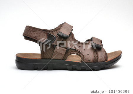 Children's sandals for boys on a white background Children's sandals for boys on a white background 101456392