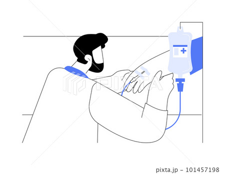 Intravenous line abstract concept vector illustration. 101457198