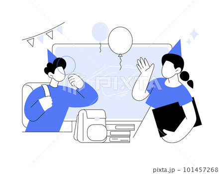 School celebration party abstract concept vector illustration. School celebration party abstract concept vector illustration. 101457268