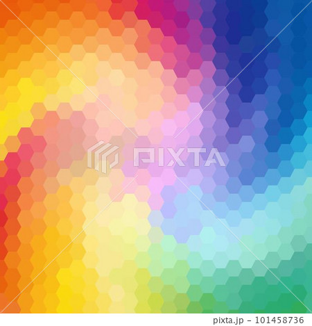 hexagonal geometric design for presentation, magazine, advertisement and other materials. eps 10 101458736