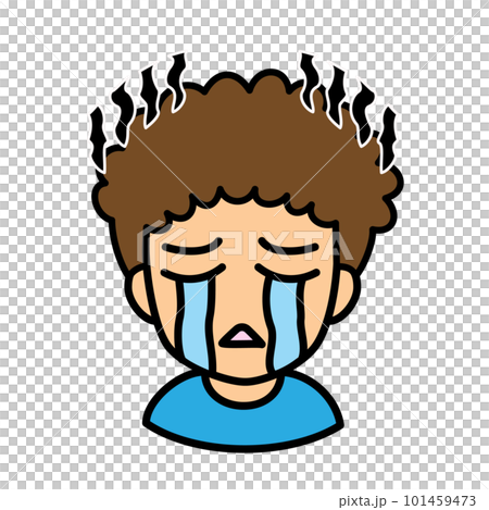 Icons that can be used in blogs Vector version Male 02 Natural perm Crying face Icons that can be used in blogs Vector version Male 02 Natural perm Crying face 101459473