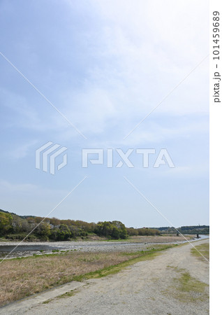 栃木県 大田原市 那珂川 河川敷の風景 101459689