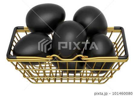 Luxury black eggs in metal basket or paper cardboard for morning breakfast Luxury black eggs in metal basket or paper cardboard for morning breakfast 101460080