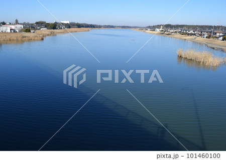 谷田川 牛久沼に流入 茨城県 谷田川 牛久沼に流入 茨城県 101460100
