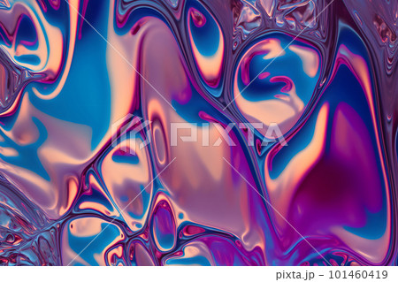 Molten, Fluid Metallic Texture 101460419
