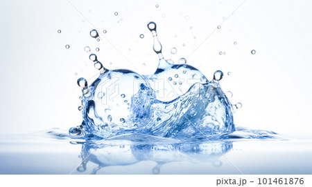 透明感のある水と水滴「AI生成画像」 透明感のある水と水滴「AI生成画像」 101461876