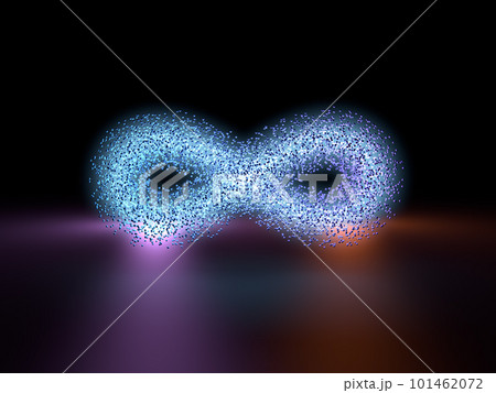 Detailed and colorful infinite or endless loop - 3d Illustration Detailed and colorful infinite or endless loop - 3d Illustration 101462072