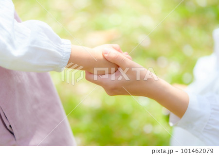 女の子の手を握るお母さん 女の子の手を握るお母さん 101462079