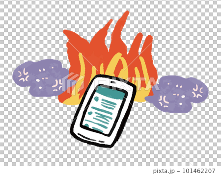 Internet flame illustration Internet flame illustration 101462207