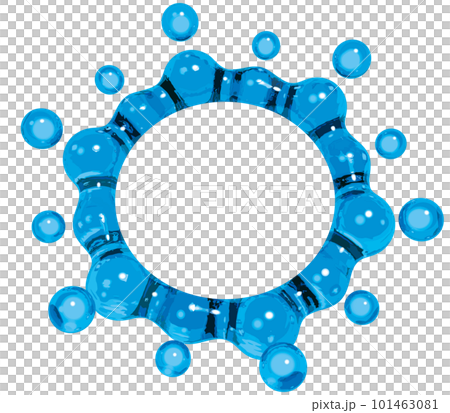 逼真的水皇冠會徽矢量圖 101463081