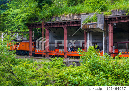 日本の車窓から 緑深い黒部峡谷鉄道 日本の車窓から 緑深い黒部峡谷鉄道 101464987