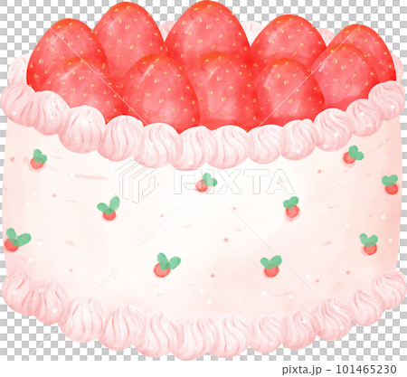 Cute colorful watercolor birthday cake hand painting Cute colorful watercolor birthday cake hand painting 101465230