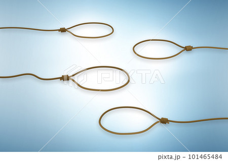 Business people trapped by a ropeのイラスト素材 [101465484] - PIXTA