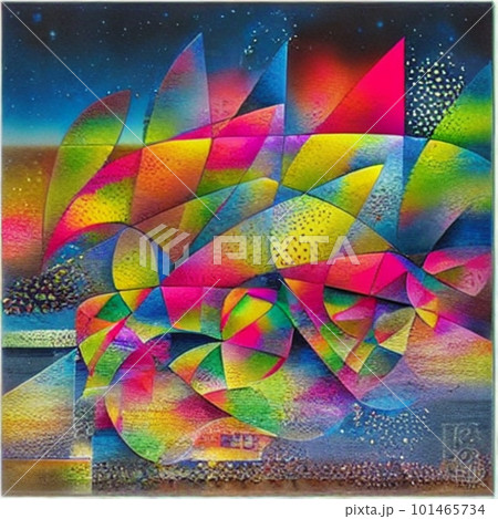 幻の鳥と光のイラスト 101465734