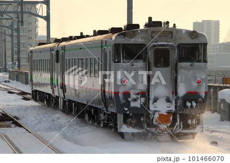 冬の石北本線キハ40宗谷色（旭川⇔遠軽） 101466070