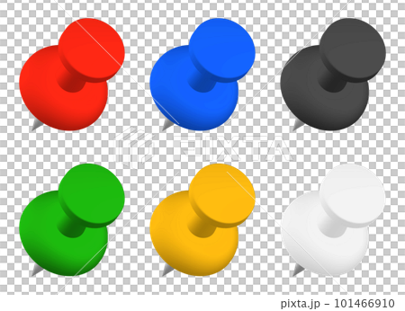 6色の画鋲セット 101466910