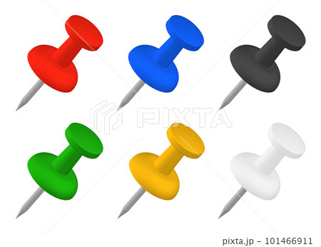 6色の画鋲セット 101466911