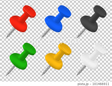 6色の画鋲セット 101466911