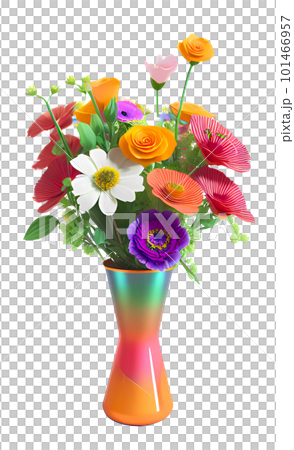 Bouquet of colorful flowers in a vase Bouquet of colorful flowers in a vase 101466957