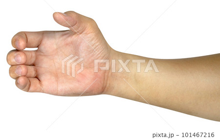 hand holding something isolated hand holding something isolated 101467216