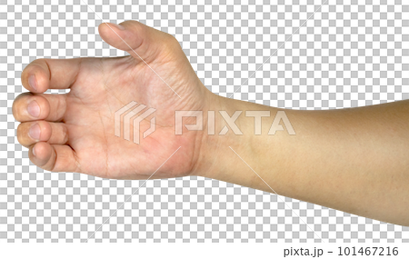 hand holding something isolated hand holding something isolated 101467216