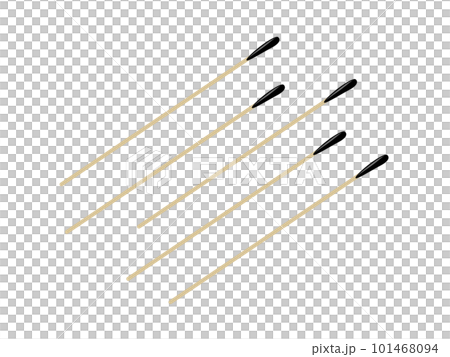 Illustration of five simple subo peony (Kansai type sparkler) 101468094