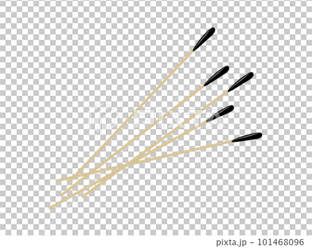 重なるシンプルなスボ手牡丹(関西型線香花火)のイラスト 重なるシンプルなスボ手牡丹(関西型線香花火)のイラスト 101468096