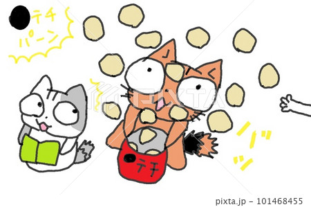 目が大きい猫のぽてちぱーん 101468455
