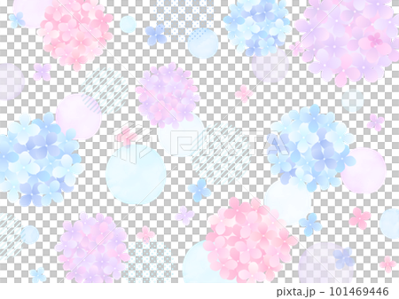水彩で描いた紫陽花の壁紙、パターン 水彩で描いた紫陽花の壁紙、パターン 101469446