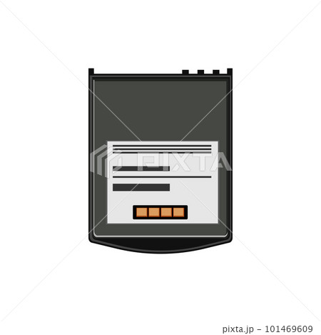 low mobile phone battery cartoon vector illustration 101469609