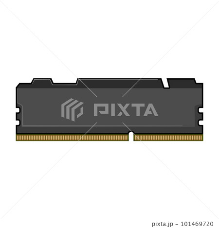 chip desktop memory cartoon vector illustration 101469720