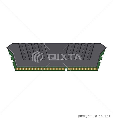 hardware desktop memory cartoon vector illustration 101469723