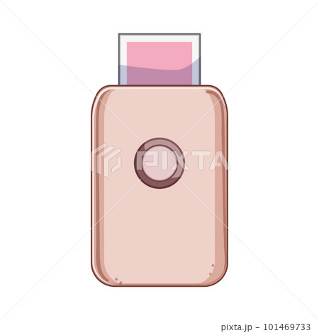 desktop compact photo printer cartoon vector illustration 101469733