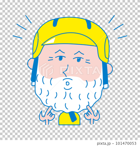 戴頭盔的老人 101470053