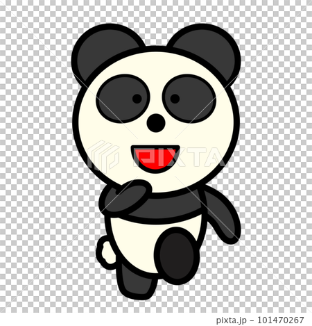Illustration of a running panda Illustration of a running panda 101470267