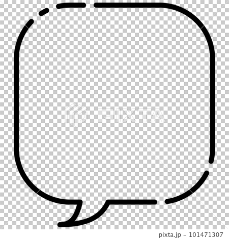 講話泡泡圖 4 [虛線] 101471307